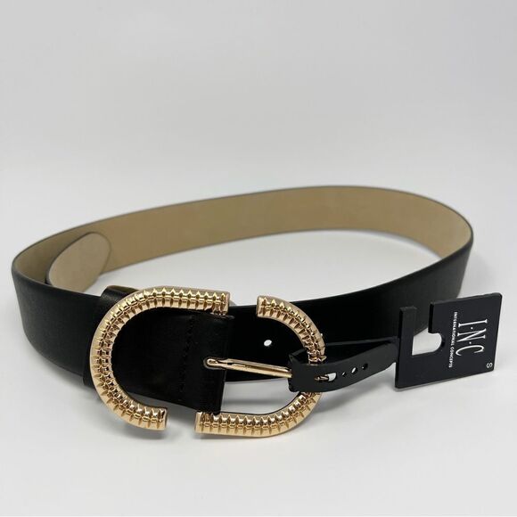 INC  Textured Buckle Belt - Picture 2 of 7
